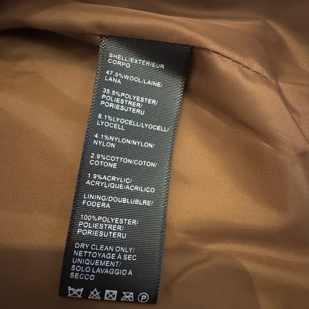 Rebecca Minkoff Camel Wool-Blend Jacket - Picture 4 of 5